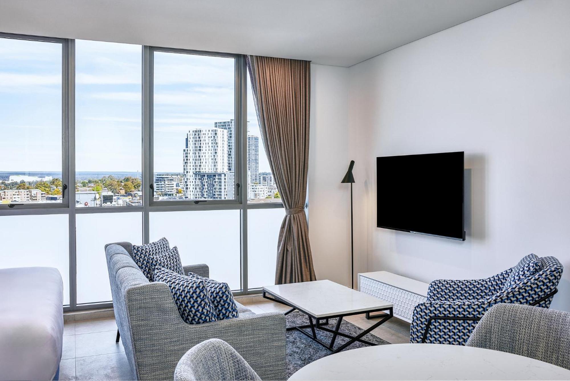 Meriton Suites Liverpool Zewnętrze zdjęcie Living room